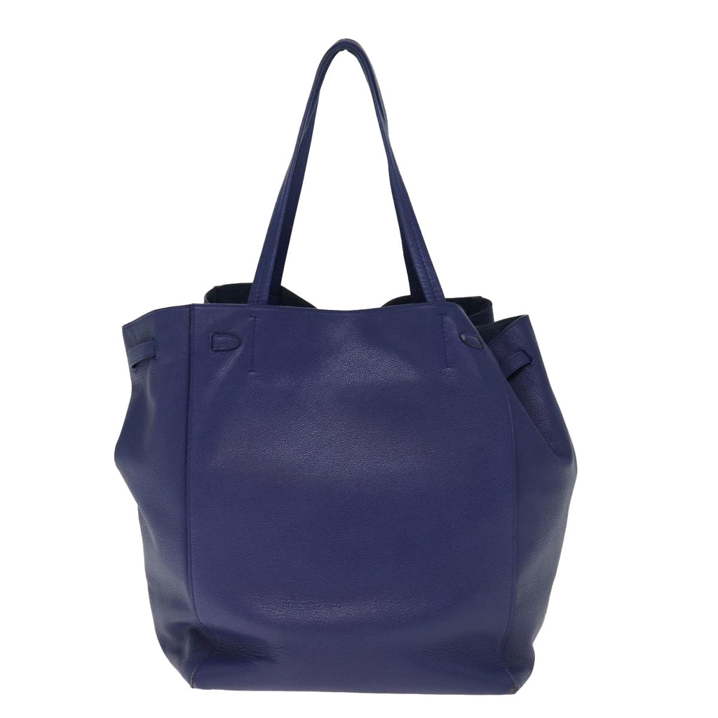 CELINE Tote Bag Leather Blue  ep4279