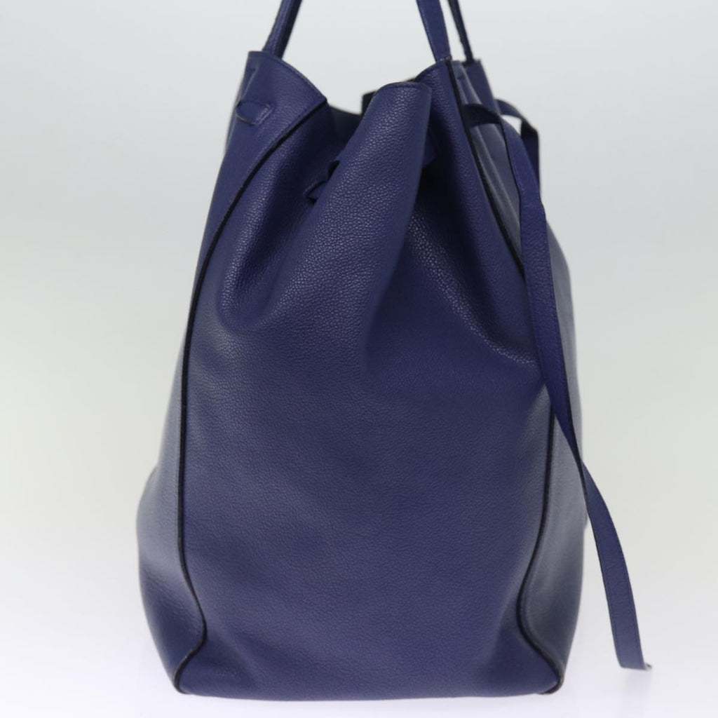 CELINE Tote Bag Leather Blue  ep4279