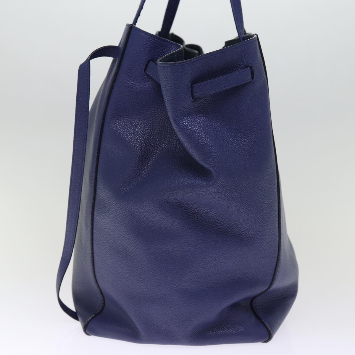 CELINE Tote Bag Leather Blue  ep4279