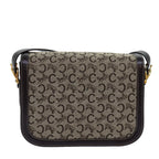 CELINE C Macadam Horse Carriage Shoulder Bag Beige  ep4291