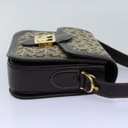 CELINE C Macadam Horse Carriage Shoulder Bag Beige  ep4291