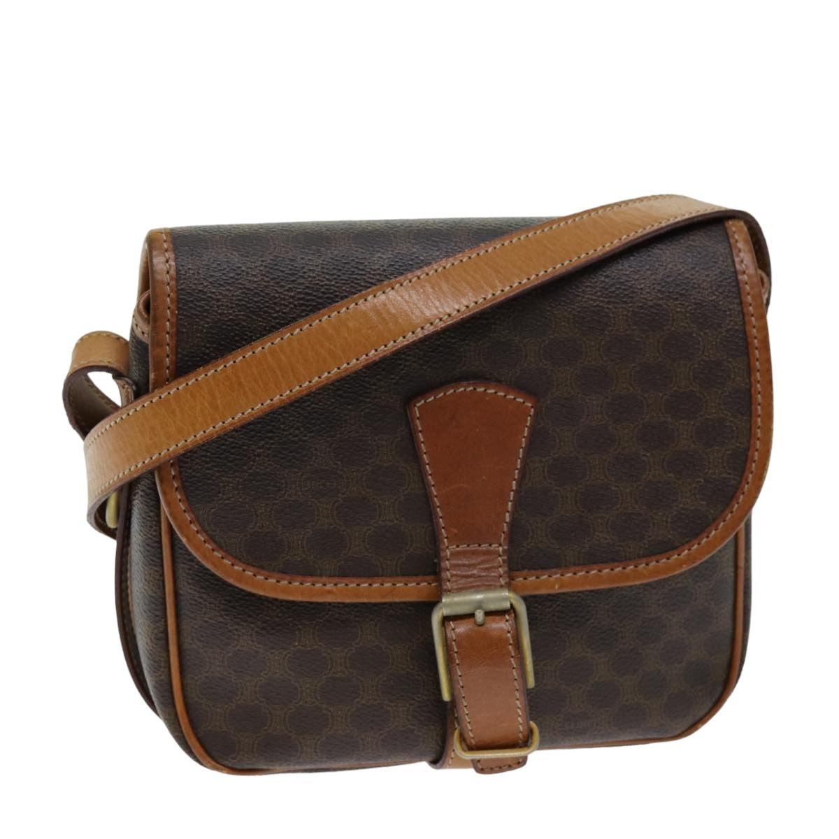 CELINE Macadam Canvas Shoulder Bag Macadam Canvas Auth ep4296