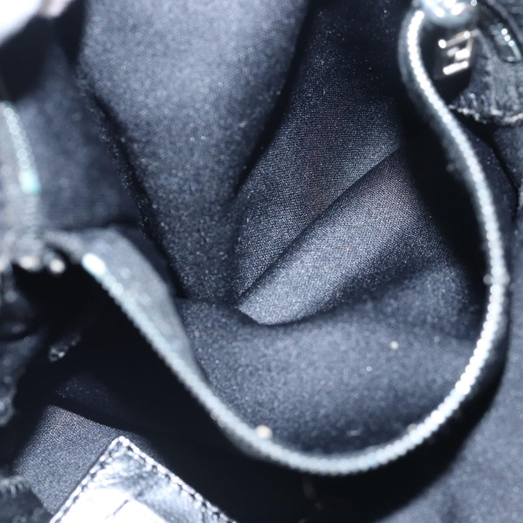 FENDI Mamma bucket Shoulder Bag Nylon Blackep4304
