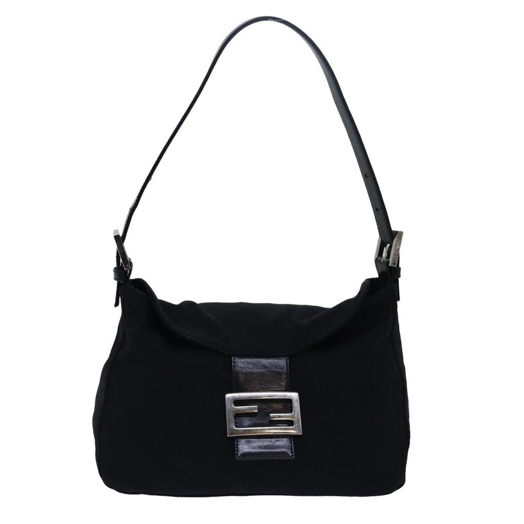 FENDI Mamma bucket Shoulder Bag Nylon Blackep4304