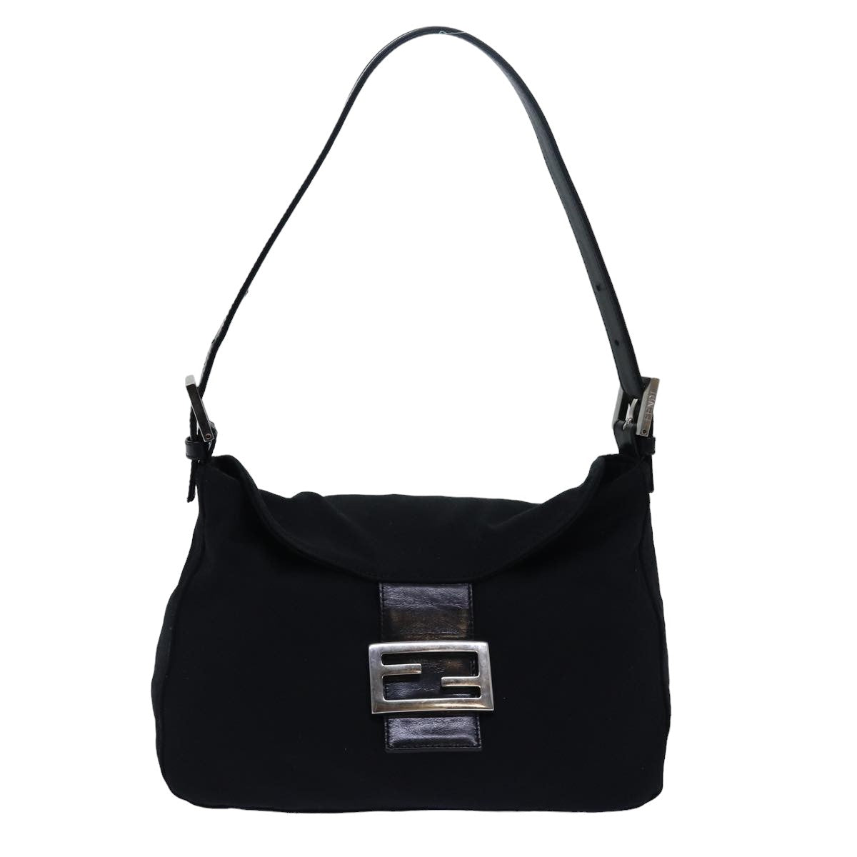 FENDI Mamma bucket Shoulder Bag Nylon Blackep4304