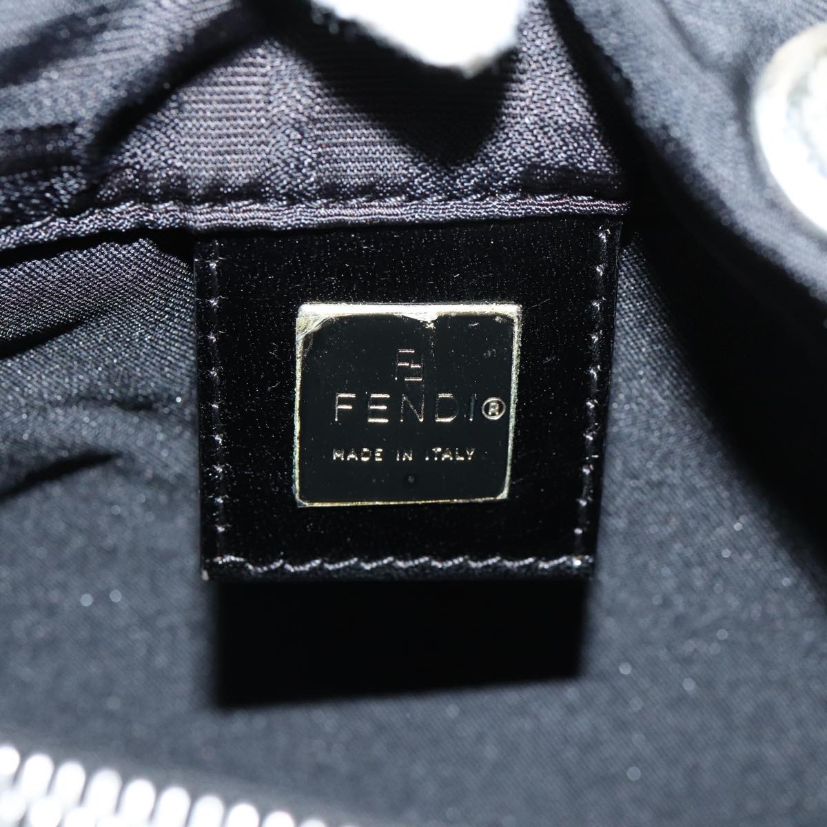 FENDI Zucca Canvas Hand Bag Blackep4339