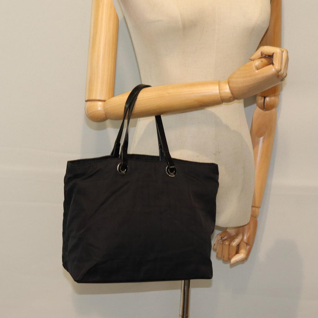 FENDI Zucca Canvas Hand Bag Blackep4339