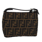 FENDI Zucca Canvas Pouch Brown Blackep4386