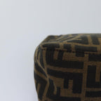 FENDI Zucca Canvas Pouch Brown Blackep4386