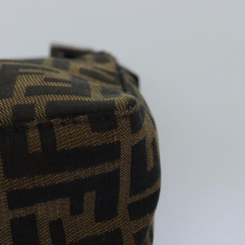 FENDI Zucca Canvas Pouch Brown Blackep4386