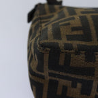 FENDI Zucca Canvas Pouch Brown Blackep4386