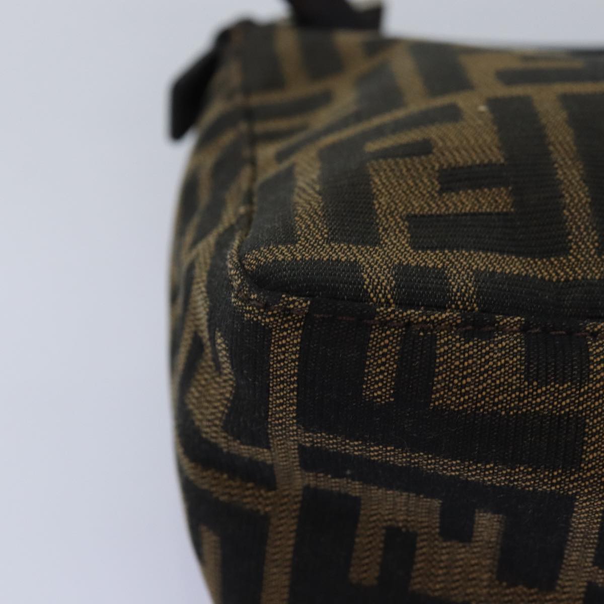 FENDI Zucca Canvas Pouch Brown Blackep4386