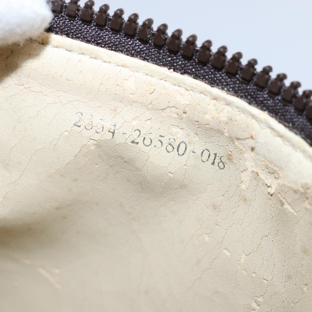 FENDI Zucca Canvas Pouch Brown Blackep4386