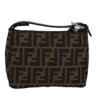 FENDI Zucca Canvas Pouch Brown Blackep4386