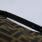 FENDI Zucca Canvas Pouch Brown Blackep4386