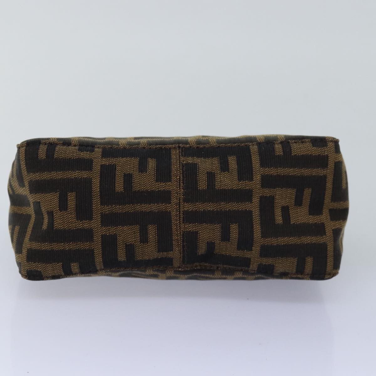 FENDI Zucca Canvas Pouch Brown Blackep4386