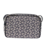 CELINE C Macadam Canvas Shoulder Bag Navy  ep4394