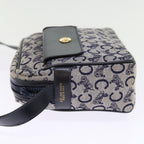 CELINE C Macadam Canvas Shoulder Bag Navy  ep4394