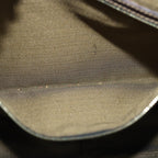 FENDI Zucca Canvas Shoulder Bag Black Brownep4406