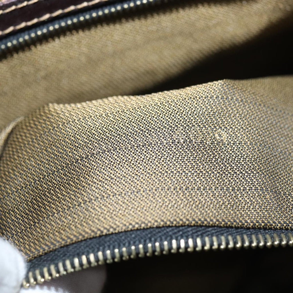 FENDI Zucca Canvas Shoulder Bag Black Brownep4406