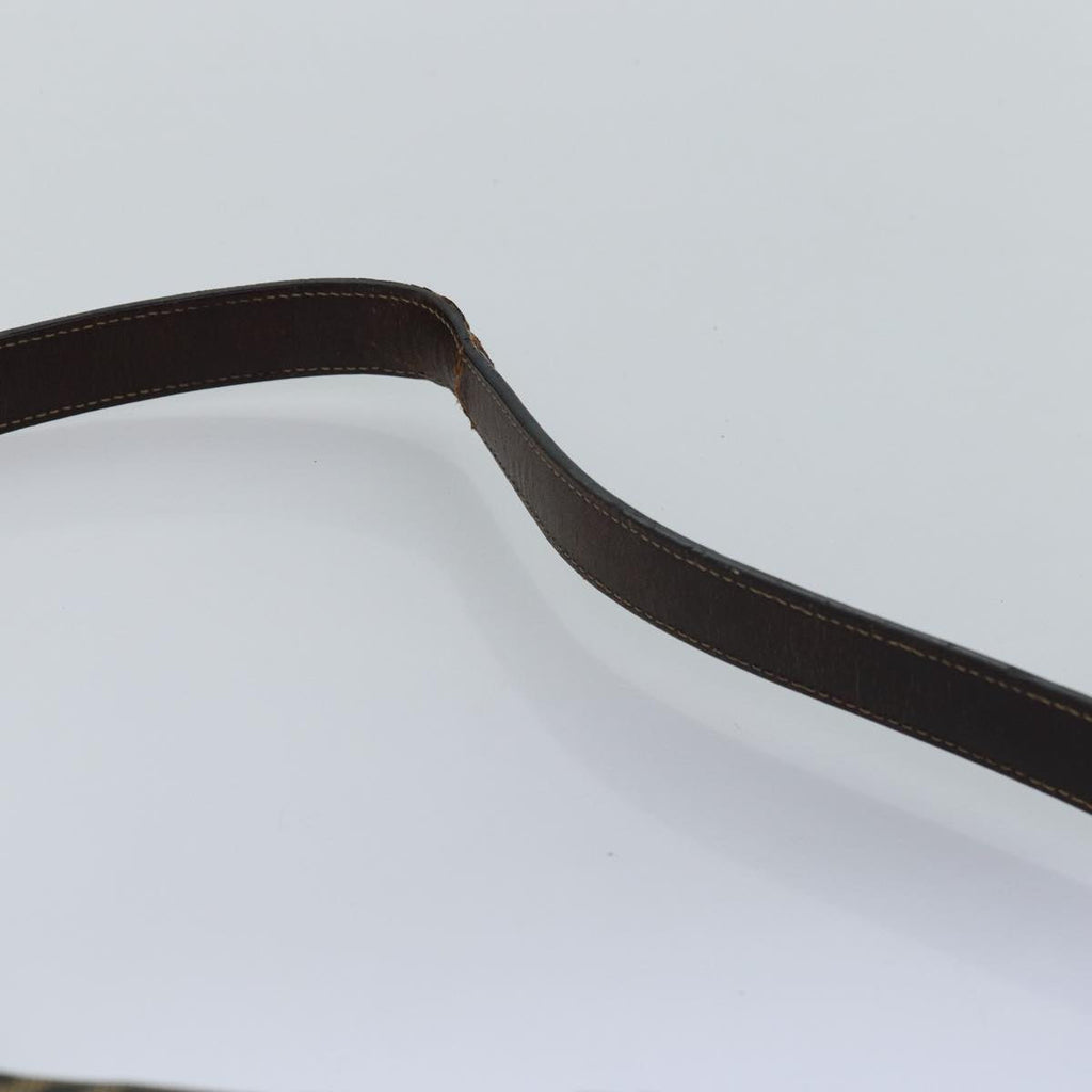 FENDI Zucca Canvas Shoulder Bag Black Brownep4406