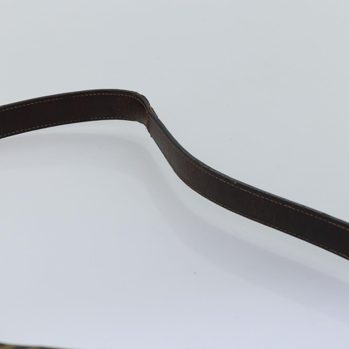 FENDI Zucca Canvas Shoulder Bag Black Brownep4406