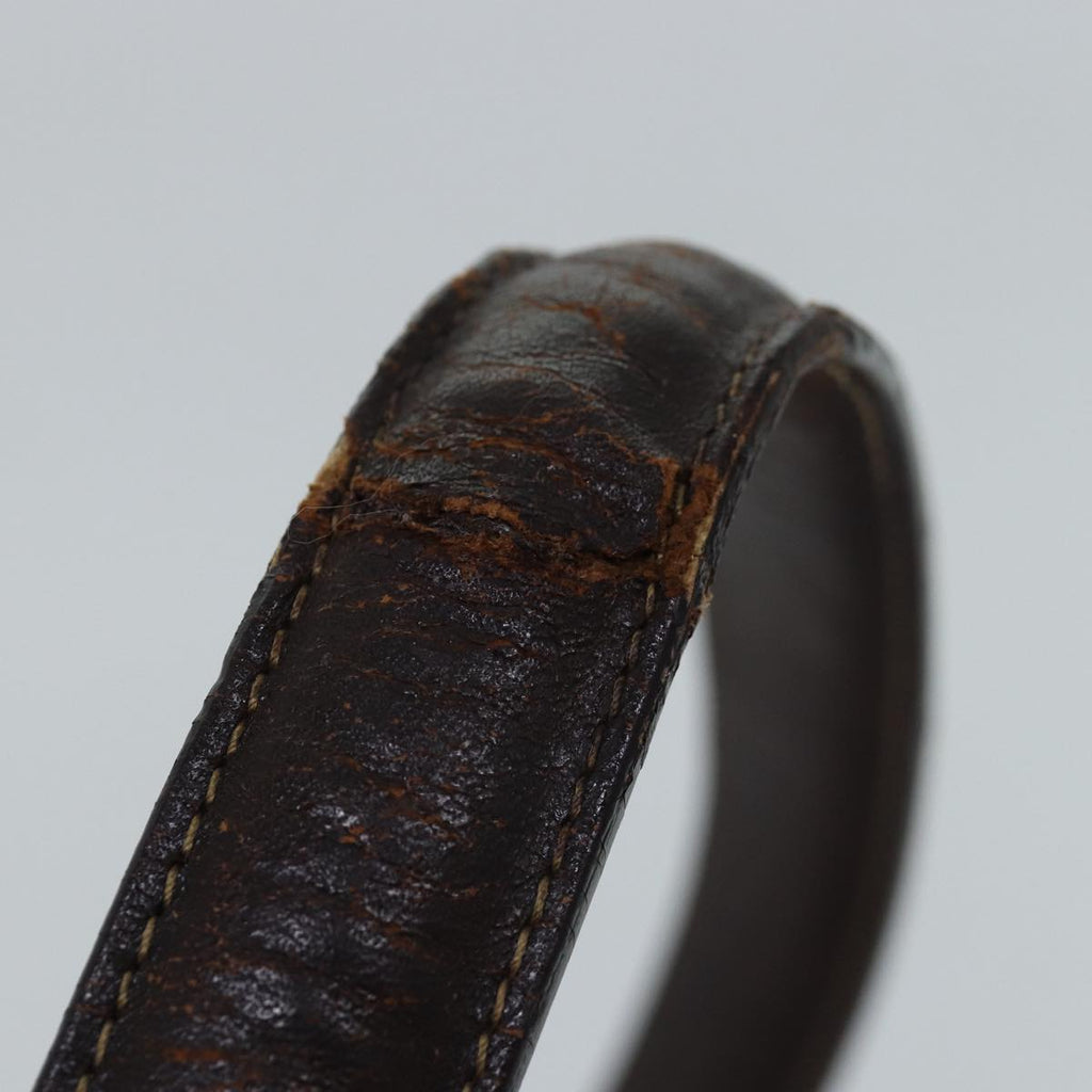 FENDI Zucca Canvas Shoulder Bag Black Brownep4406