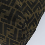 FENDI Zucca Canvas Hand Bag Black Brownep4411
