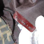 FENDI Zucca Canvas Hand Bag Black Brownep4411