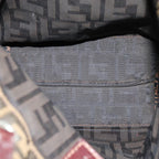 FENDI Zucca Canvas Hand Bag Black Brownep4416