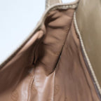 FENDI Zucchino Canvas Shoulder Bag Brownep4421