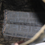 FENDI Zucca Canvas Hand Bag Black Brownep4447