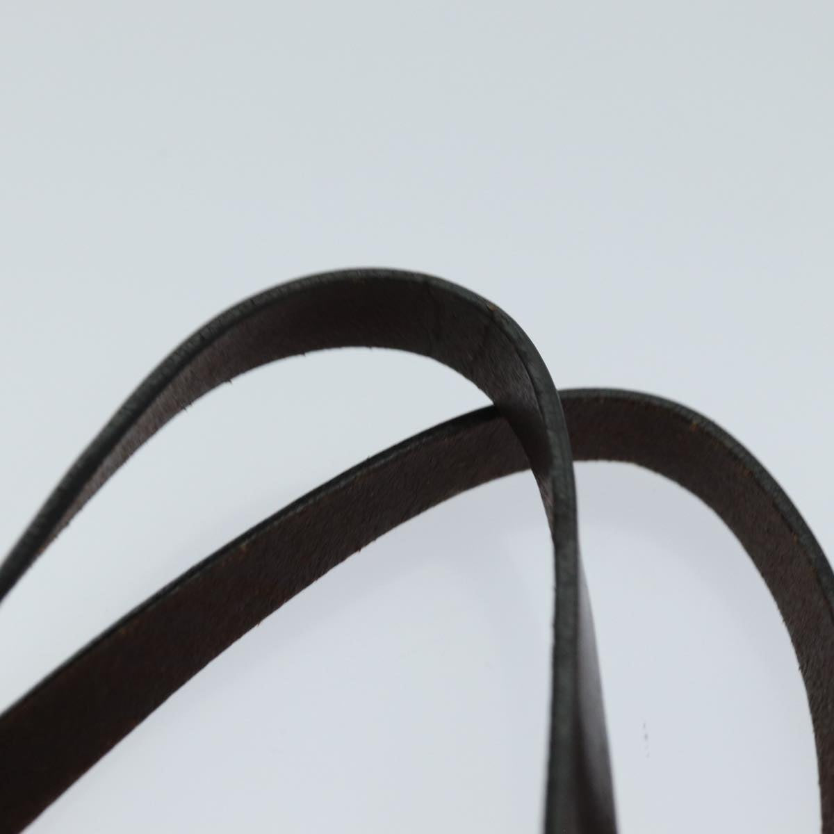 FENDI Zucca Canvas Hand Bag Black Brownep4447