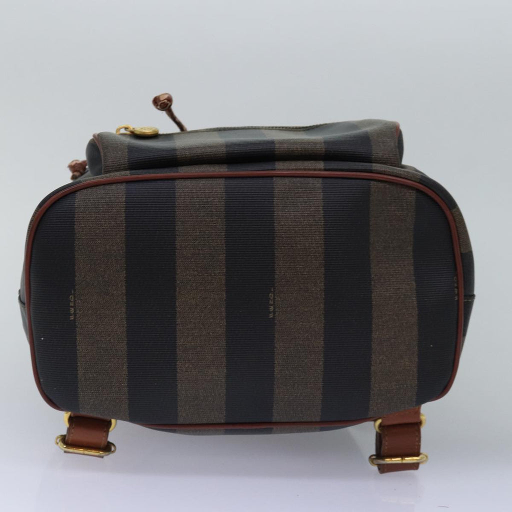 FENDI Pecan Canvas Backpack Brown Blackep4454