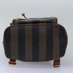 FENDI Pecan Canvas Backpack Brown Blackep4454