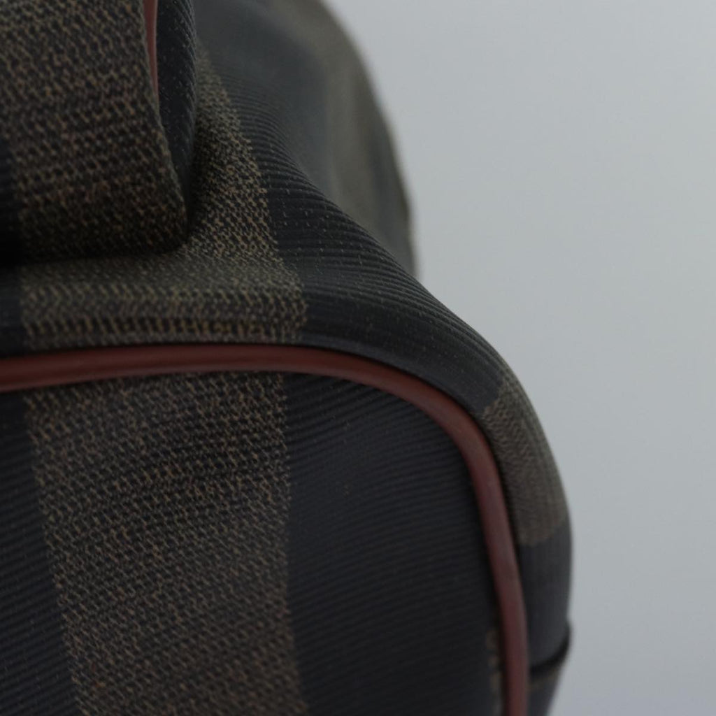 FENDI Pecan Canvas Backpack Brown Blackep4454