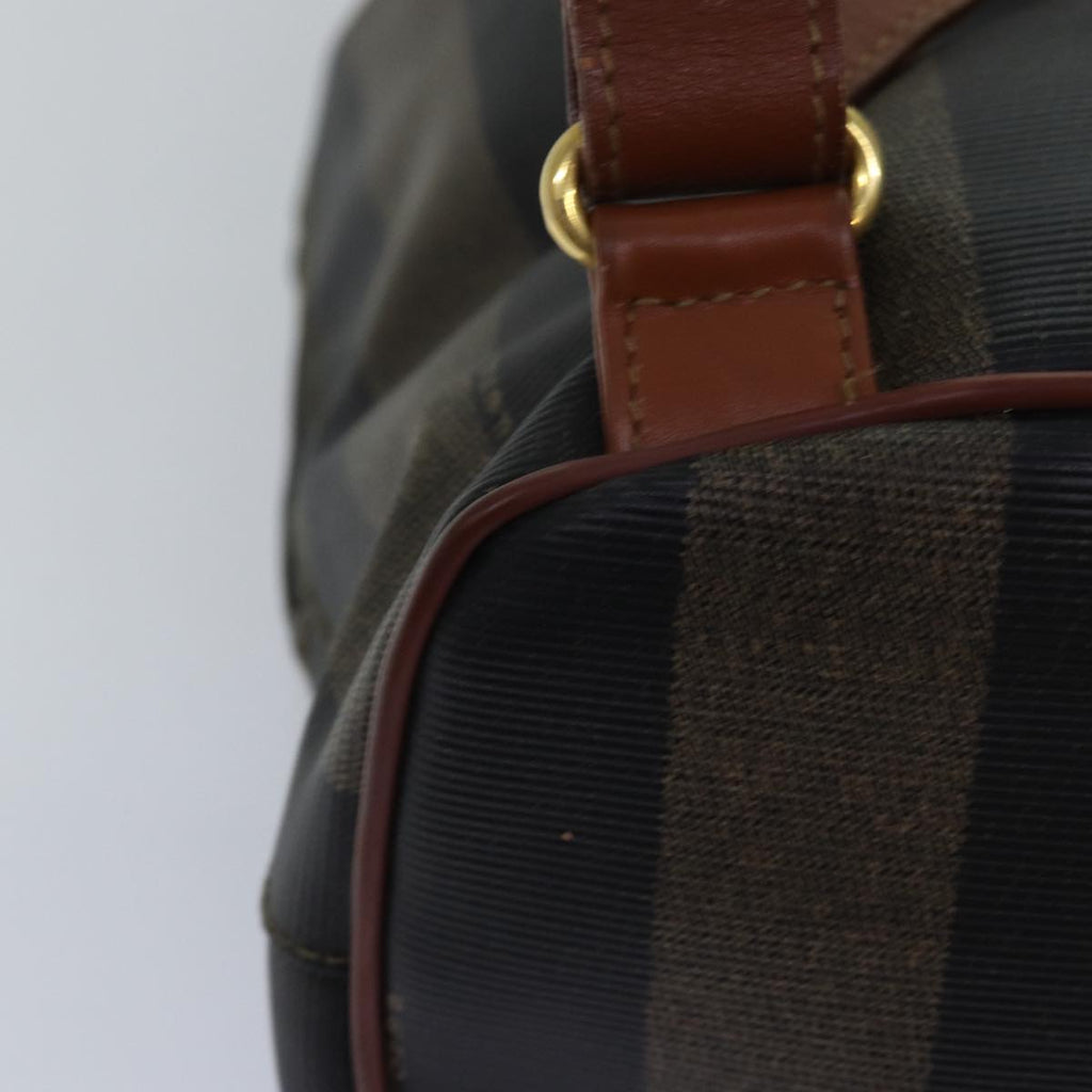 FENDI Pecan Canvas Backpack Brown Blackep4454