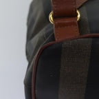 FENDI Pecan Canvas Backpack Brown Blackep4454