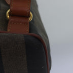 FENDI Pecan Canvas Backpack Brown Blackep4454