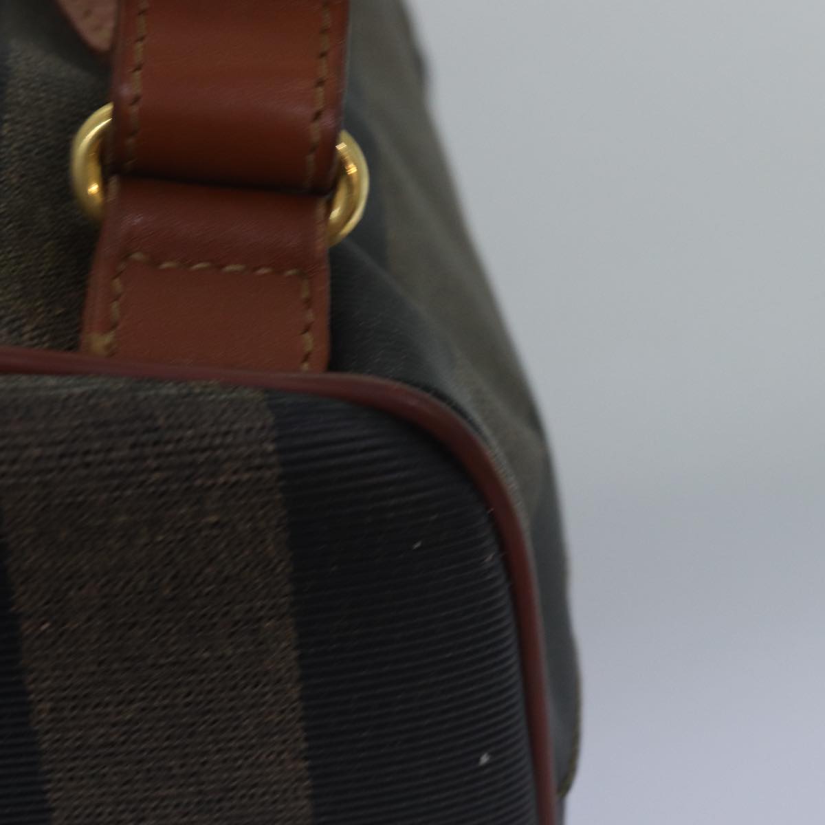 FENDI Pecan Canvas Backpack Brown Blackep4454