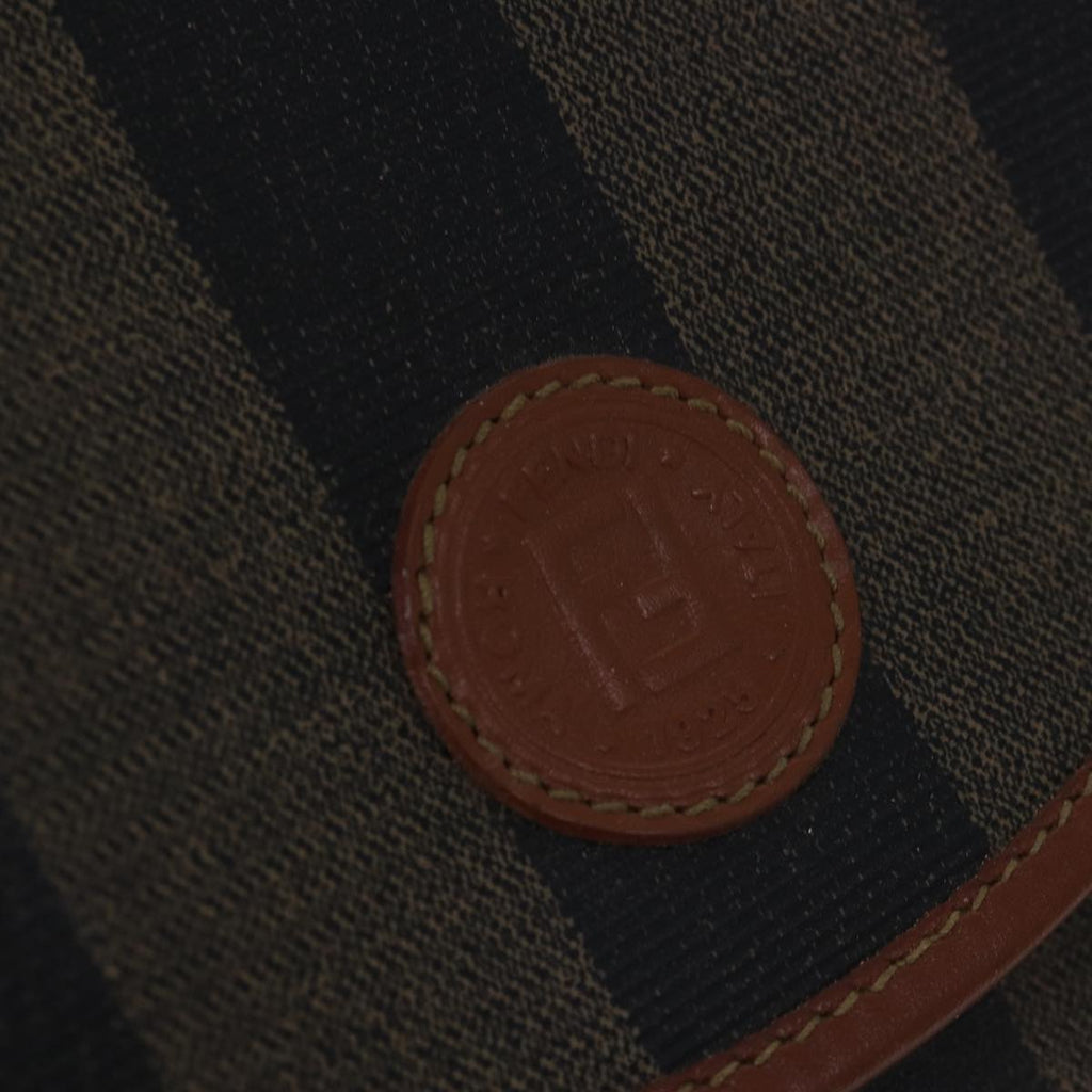 FENDI Pecan Canvas Backpack Brown Blackep4454