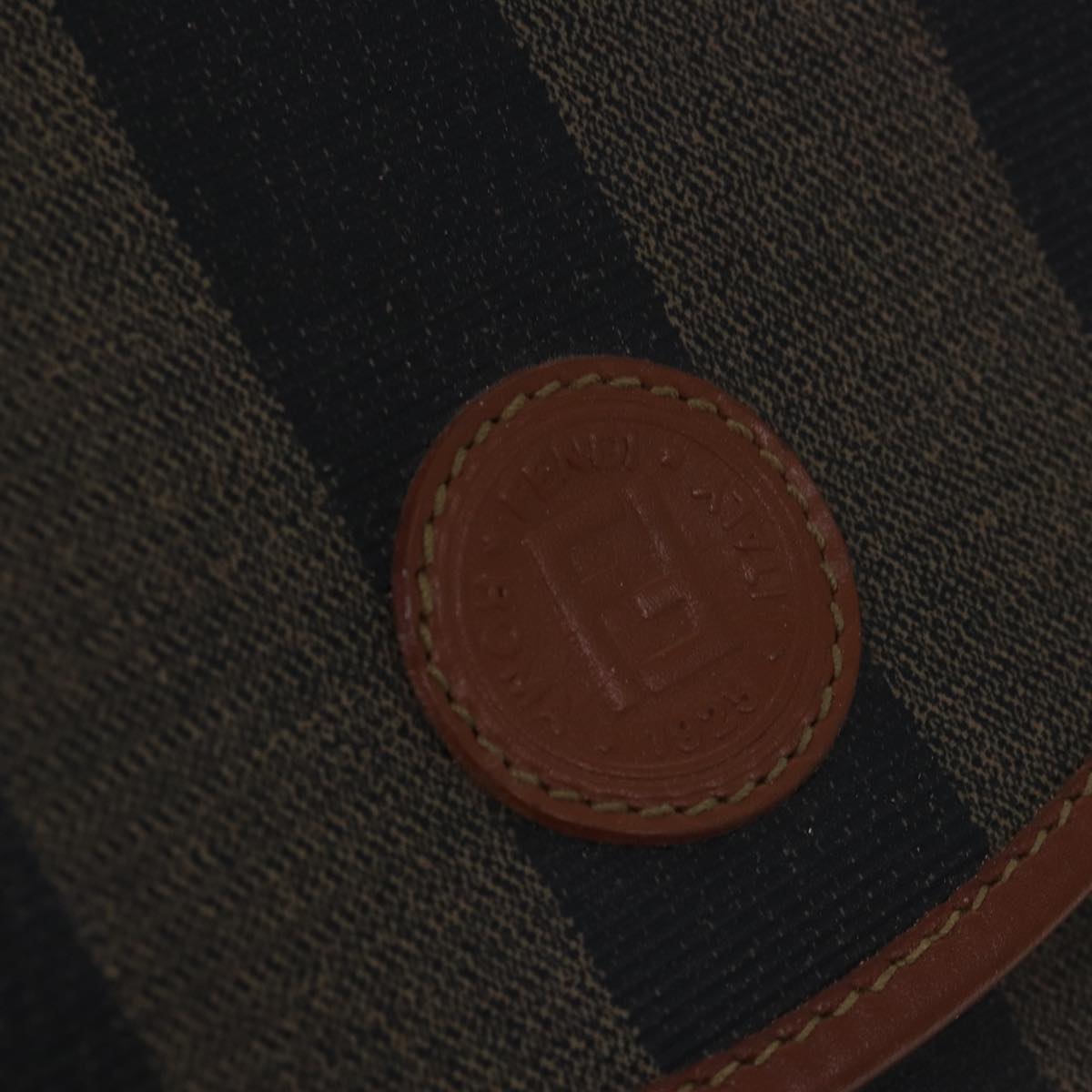 FENDI Pecan Canvas Backpack Brown Blackep4454