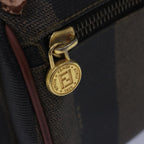 FENDI Pecan Canvas Backpack Brown Blackep4454