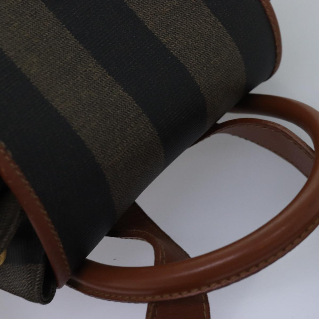 FENDI Pecan Canvas Backpack Brown Blackep4454