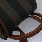 FENDI Pecan Canvas Backpack Brown Blackep4454