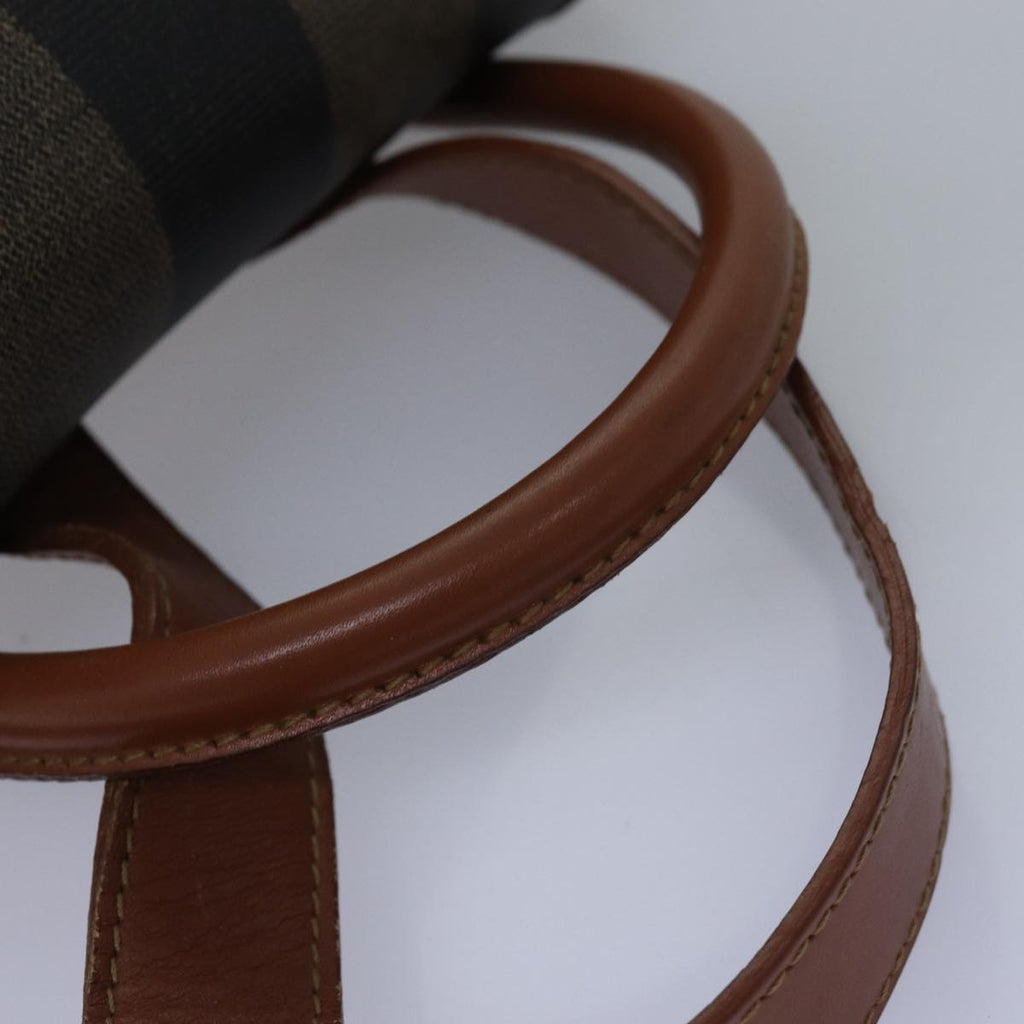 FENDI Pecan Canvas Backpack Brown Blackep4454