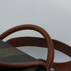 FENDI Pecan Canvas Backpack Brown Blackep4454