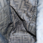 FENDI Zucca Canvas Hand Bag Black Brownep4456