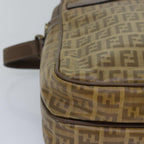 FENDI Zucchino Canvas Shoulder Bag Vintage Beigeep4463