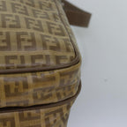 FENDI Zucchino Canvas Shoulder Bag Vintage Beigeep4463
